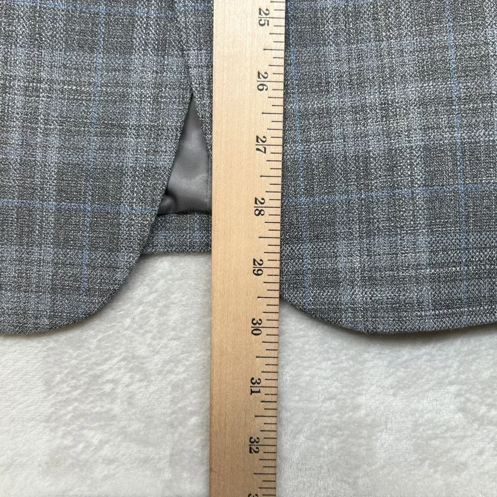 Tommy Hilfiger Modern-Fit Sport Coat Mens 40R 40 Gray Plaid $295‎ NEW